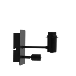 Light & Living Wandlamp Montana - Zwart - 20x11x18cm