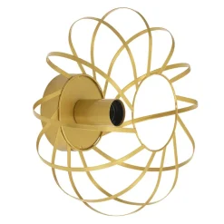 Leen Bakker Wandlamp Pamplona E27 - goudkleur - 15xØ30 cm Online