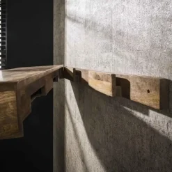 Giga Living Wandplank Naturel Hout - 118x35x10cm - Sleek