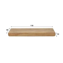 Giga Living Wandplank Naturel Hout - 118x35x10cm - Sleek
