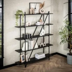 Giga Living Wandrek - Metaal - 140x180cm - Zwart - Piega New