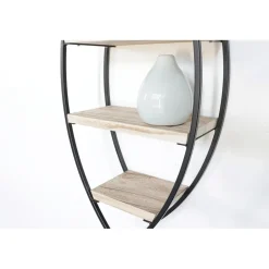 IVOL Wandrek ovaal met 4 houten plankjes - 36x80cm Hot