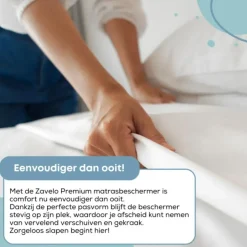 Zavelo Waterdichte Matrasbeschermer Splittopper Hoeslaken Badstof-Lits-jumeaux (180x... Online