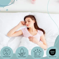 Zavelo Waterdichte Matrasbeschermer Splittopper Hoeslaken Badstof-Lits-jumeaux (180x... Online