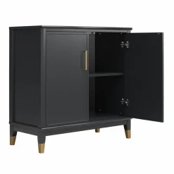 Cosmoliving by Cosmopolitan Westerleigh - Wandkast met 2 MDF deuren in zwart Best