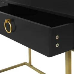 Beliani WESTPORT - Kaptafel - Zwart - Metaal Discount