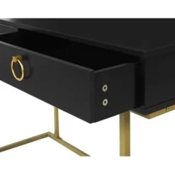 Beliani WESTPORT - Kaptafel - Zwart - Metaal Discount