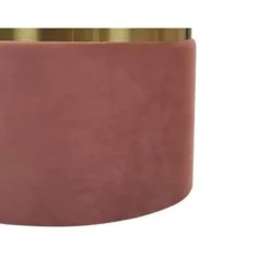 Beliani WICHITA - Poef - Roze - 36/31 cm - Fluweel Online