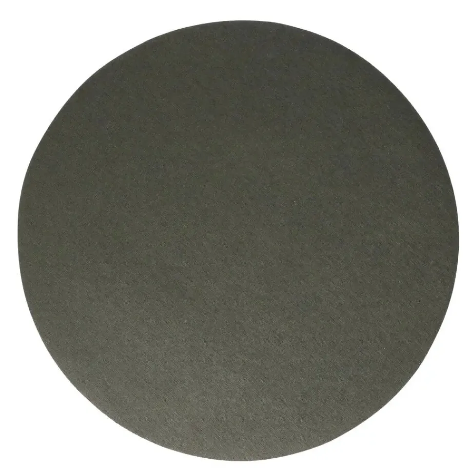 Wicotex Placemats Uni - donker grijs - rond 38cm - Teflon coating New