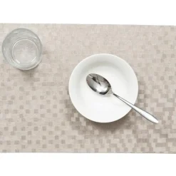 Wicotex tafel placemats Stones - 4x - PVC - taupe - 30 x 43 cm Best