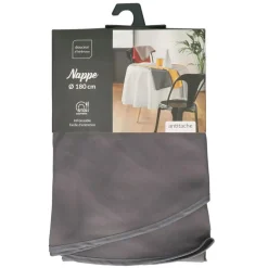 Wicotex Tafellaken - donkergrijs - rond - polyester - 180 cm New