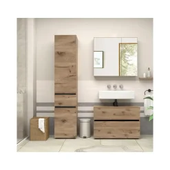 Loft24 Wisla - Badkamerkast met 1 lade en 2 deuren in eikenoptik Online