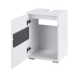 Loft24 Wisla - Badmeubel 40 cm 1-deurs wit spaanplaat New