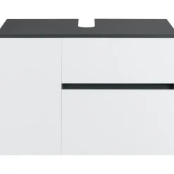 Loft24 Wisla - Badmeubel 80 cm 1-lade, 1 klep, 1 deur wit/grijs Online