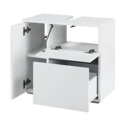 Loft24 Wisla - Badmeubel 60 cm 1-lade, 1 klep, 1 deur wit spaanplaat Discount