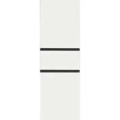 Loft24 Wisla - Midi-kast 1 lade, 2 deuren in wit/antraciet spaanplaat New