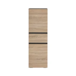 Loft24 Wisla - Midikast met 2 deuren en 1 lade in antraciet/eiken New