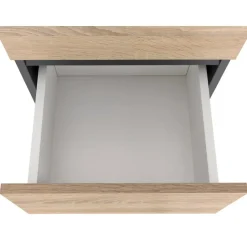 Loft24 Wisla - Midikast met 2 deuren en 1 lade in antraciet/eiken New