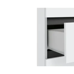 Loft24 Wisla - Midikast met 2 deuren en 1 lade in wit New