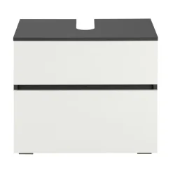 Loft24 Wisla - Wastafelonderkast met 1 lade in antraciet wit Clearance