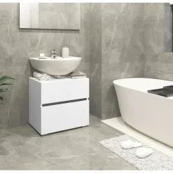 Loft24 Wisla - Wastafelonderkast met 1 lade in wit Best