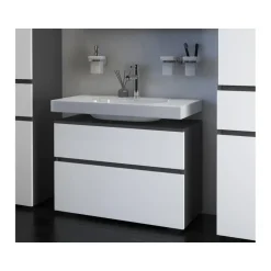 Loft24 Wisla - Wastafelonderkast met 1 lade in antraciet wit Best