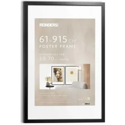 Reinders Wissellijst hout Poster 61x91,5 of 50x70 Zwart - 61 x 91,5 Outlet