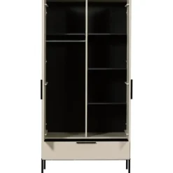 WOOOD Adam 2-deurs kast - Grenen - Dust - 200x100x53 cm New