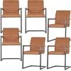 WOOOD Bas Eetkamerstoelen - Pu - Cognac - Set van 6 Online