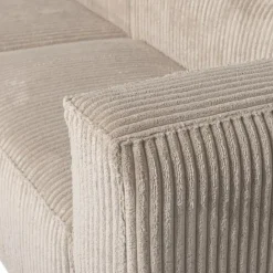 WOOOD Bean Chaise Longue Bank Links - Ribstof - Travertin - 73x254x178 Discount