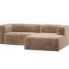 WOOOD Bean Chaise Longue Bank Rechts - Chenille Velvet - Terra Online