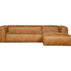 WOOOD Bean Hoekbank Rechts - Ecoleer - Cognac - 73x305x96 Best