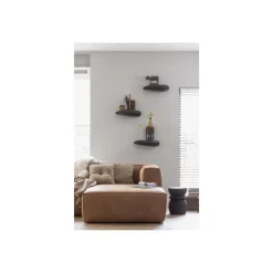 WOOOD Bean Hoekbank Rechts - Ecoleer - Cognac - 73x305x96 Best