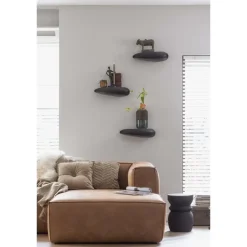 WOOOD Bean Hoekbank Rechts - Ecoleer - Cognac - 73x305x96 Best