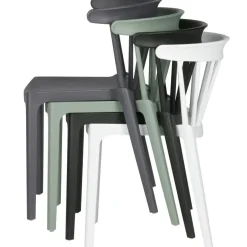 WOOOD Bliss Tuinstoelen - Kunststof - Jadegroen - Set van 4 Hot