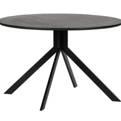 WOOOD Bruno Eettafel Rond - Mdf - Zwart - 75xØ120 Online
