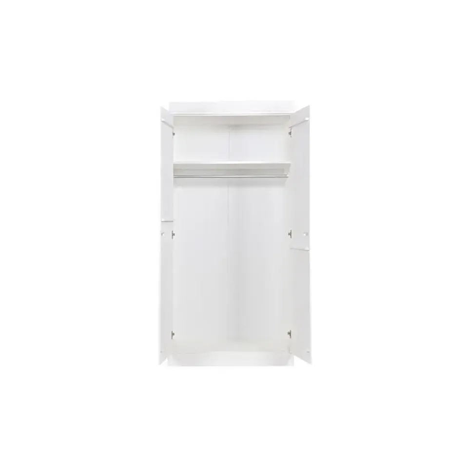 WOOOD Connect Kledingkast 2-Deurs - Grenen - Wit - 195x94x53