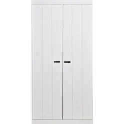 WOOOD Connect Kledingkast 2-Deurs - Grenen - Wit - 195x94x53