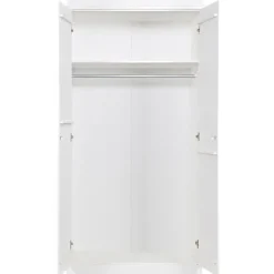 WOOOD Connect Kledingkast 2-Deurs - Grenen - Wit - 195x94x53