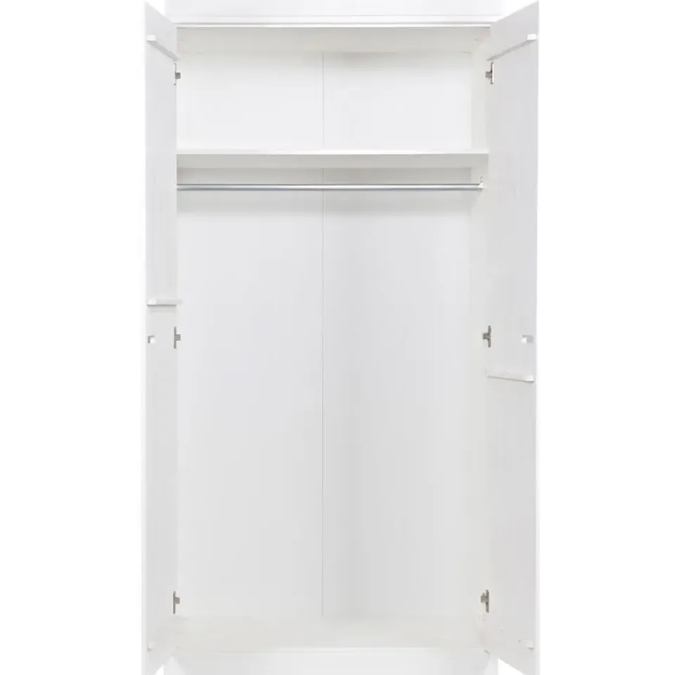 WOOOD Connect Kledingkast 2-Deurs - Grenen - Wit - 195x94x53