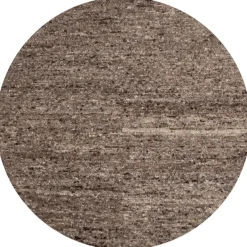 WOOOD Efia Vloerkleed Rond - Wol - Bruin Melange - Ø200 cm Clearance