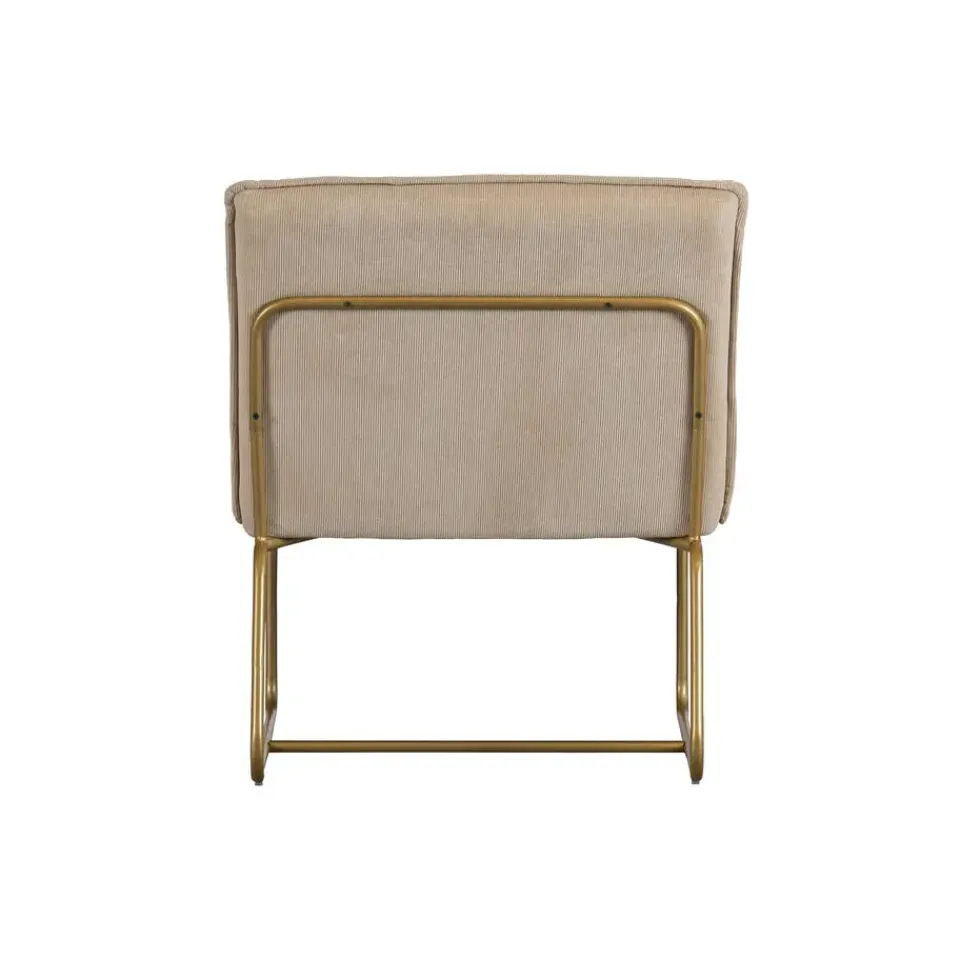 WOOOD Fie Fauteuil - Ribstof - Zand - 77x64x71 Discount