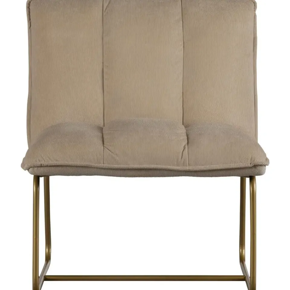 WOOOD Fie Fauteuil - Ribstof - Zand - 77x64x71 Discount