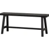 WOOOD Imme Bankje - Grenen - Zwart - 45x110x35 Sale