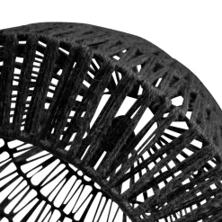 WOOOD Kace Hanglamp - Jute - Zwart - 26x45x45 New