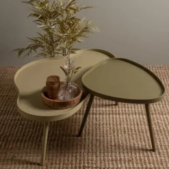 WOOOD Mae Bijzettafel - Grenen/MDF - Sepia - 40x61x50 Clearance