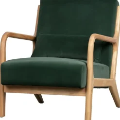 WOOOD Mark Fauteuil - Velvet - Flesgroen - 75x67x82 Outlet