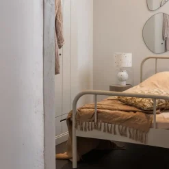 WOOOD Mata 1-Persoonsbed - Metaal - Zand - 90x208x95 Discount