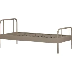 WOOOD Mata 1-Persoonsbed - Metaal - Zand - 90x208x95 Discount