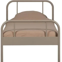 WOOOD Mata 1-Persoonsbed - Metaal - Zand - 90x208x95 Discount
